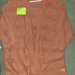Sw2 BE COOL Women's Open Knit Cardigan - Rust
